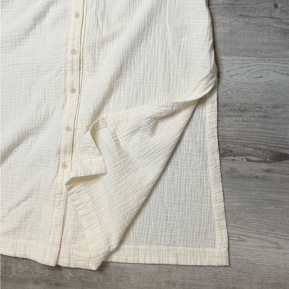 Madewell Lightestspun Cover-Up Maxi Shirtdress Women’s size XXS Lighthouse - Picture 7 of 14